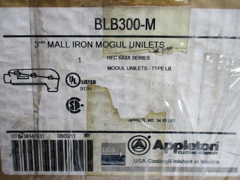 APPLETON BLB300-M 3" NSMP
