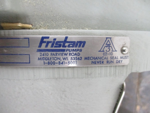 FRISTAM PUMPS FPR752-220 W/ BALDOR CEM4108T 30HP 208-230/460V 72-66/33A NSNP