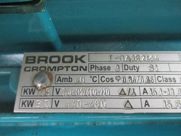 BROOK CROMPTON T-0A132M4 440-480V 15.6-14.3A NSNP