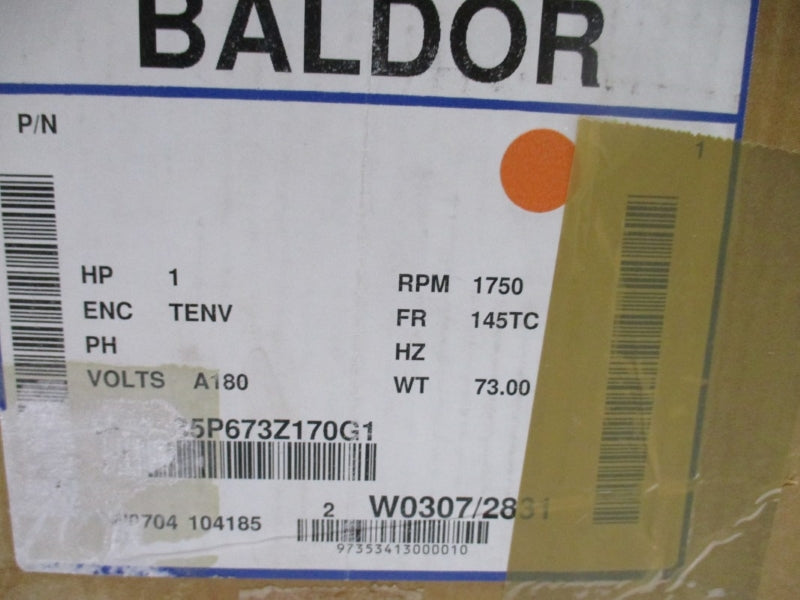 BALDOR 35P673Z170G1 180V 4.9A NSMP