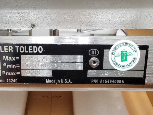 METTLER TOLEDO A15494000A MODEL WH NSMP