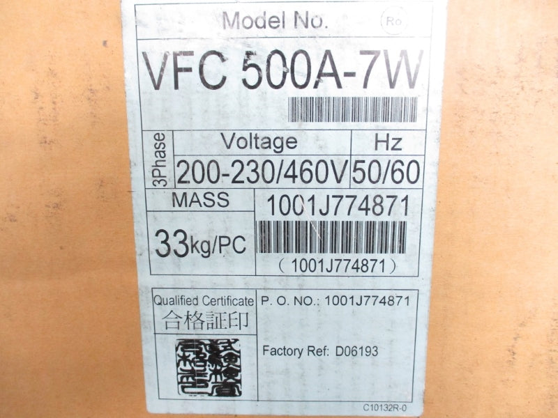 FUJI ELECTRIC VFC500A-7W 200-230/460V 6.9-6.2/3.1A NSMP