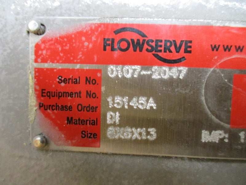FLOWSERVE HOC3+ 8X6X13 290PSI NSNP