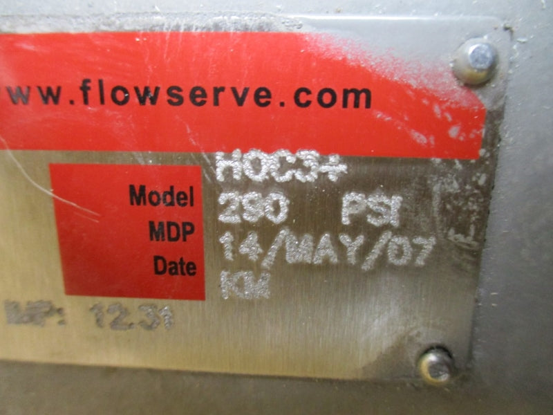 FLOWSERVE HOC3+ 8X6X13 290PSI NSNP