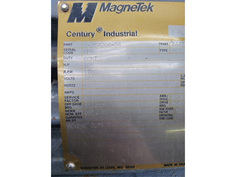 MAGNETEK 6-364208-04 125 HP 444T 460V 140A NSNP