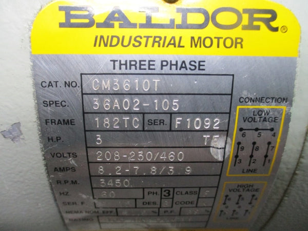 FRISTAM PUMPS FPX712-120 W/ BALDOR CM3610T 208-230/460V 8.2-7.8/3.9A NSNP