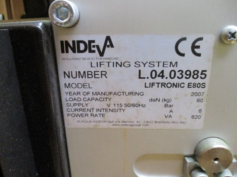 INDEVA L.04.03985 LIFTRONIC E80S 115V 6A NSMP