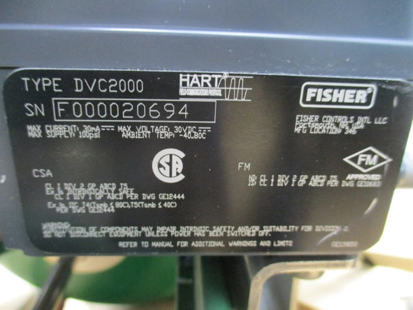 BAUMANN FISHER DVC2000 24688 30VDC 3-13PSI 1-1/2" NSNP