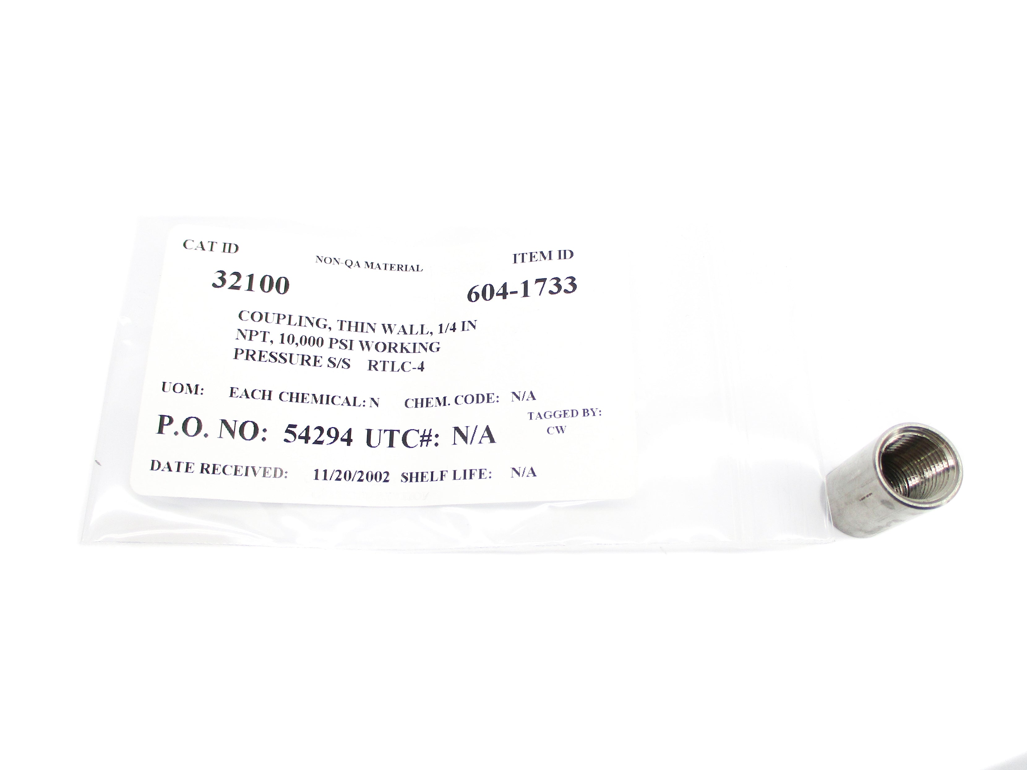 COUPLING RTLC-4 10,000PSI  NSNP