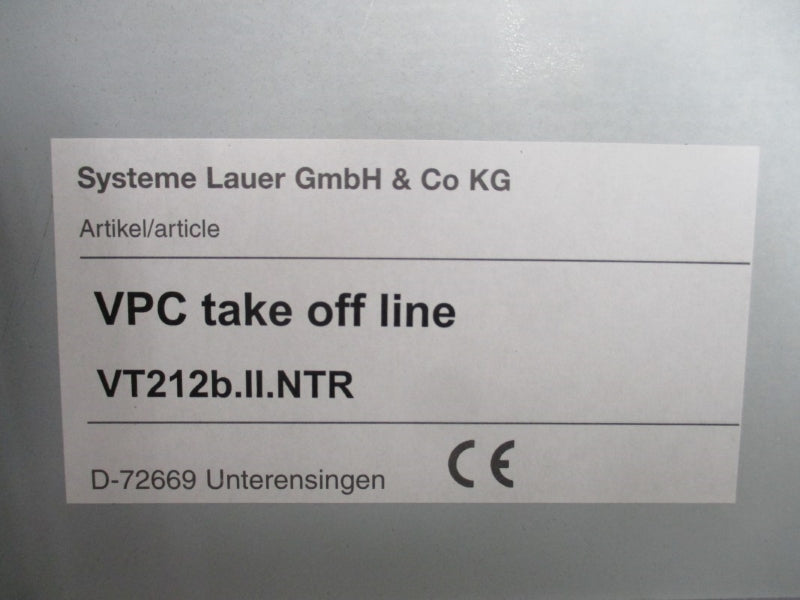 LAUER VPC VT212B.II.NTR 100-240VAC 7.5A NSMP