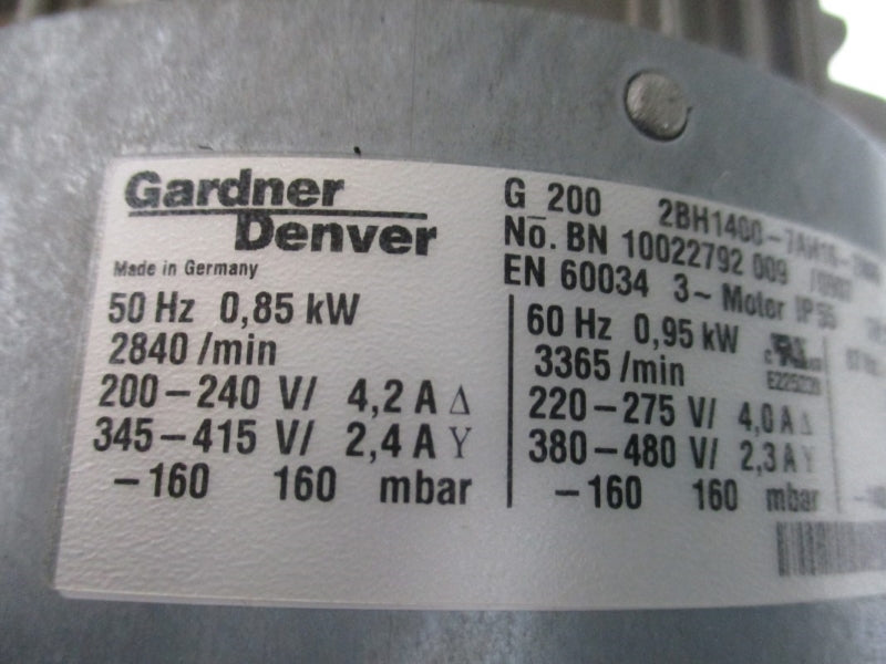 CFM 10036 09AH691 2BH1400-7AH16-ZN00 200-240/345-415V 4.2/2.4A NSMP