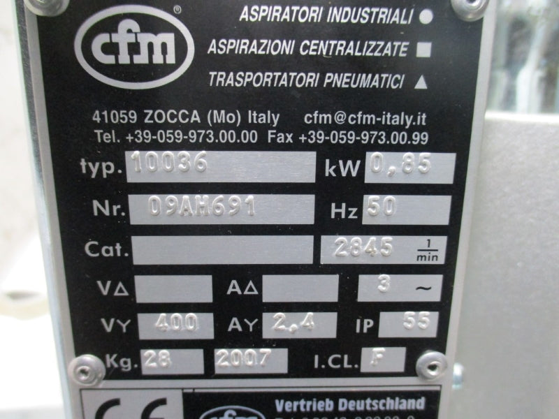 CFM 10036 09AH691 2BH1400-7AH16-ZN00 200-240/345-415V 4.2/2.4A NSMP