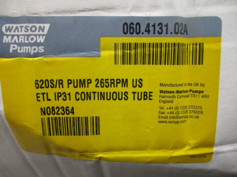 WATSON MARLOW PUMPS 060.4131.02A 620S/R 200-240/100-120V NSMP