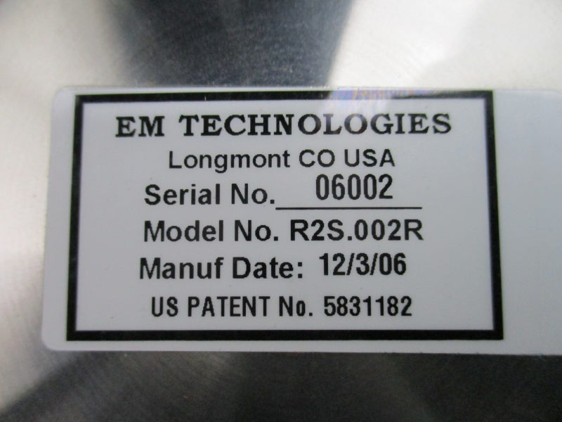 EM TECHNOLOGIES R2S.002R R2S-C-C.RMTCNT 120/250V 3A NSMP