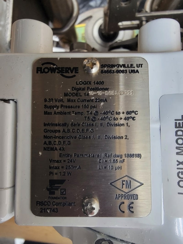 FLOWSERVE MODEL 14 10-10-D6E040G00 1918P3 316L 150PSI -40'-+60'C 3" NSMP