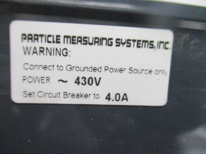PARTICLE MEASURING SYSTEMS 90100532-31 AMII-32 W/ GARDNER DENVER G2002BH1600-7AH16 430V 4.0A NSNP
