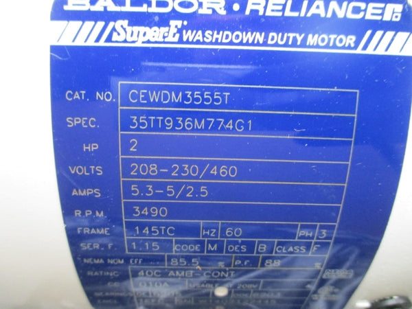 ALFA LAVAL LKH05M120S4VN14AAN-002B36WBP 9634084797 W/ BALDOR CEWDM3555T 208-230/460V 5.3-5/2.5A NSMP
