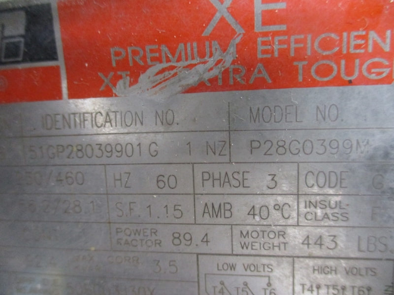 FRISTAM PUMPS FP1742-200 W/ RELIANCE ELECTRIC P28G03PPM 230/460V 56.2/28.1A NSNP