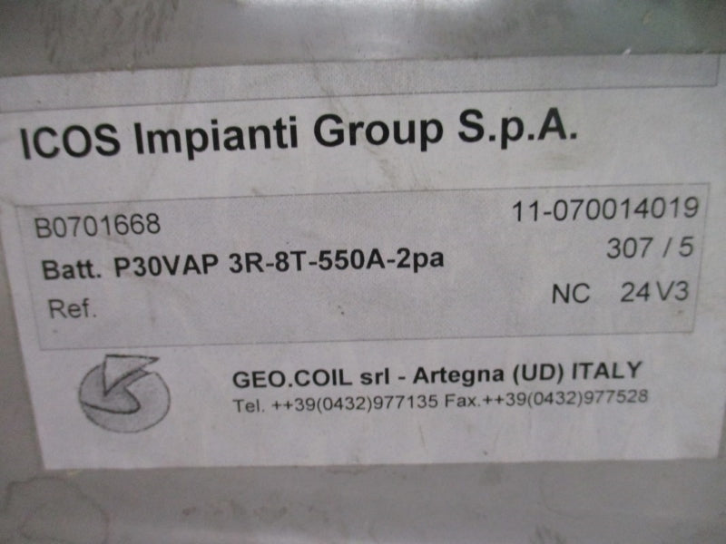 ICOS IMPIANTI GROUP B0701668 P30VAP 3R-8T-550A-2PA NSNP