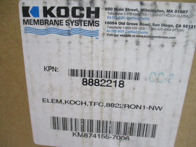 KOCH MEMBRANE SYSTEMS 8882218 NSMP