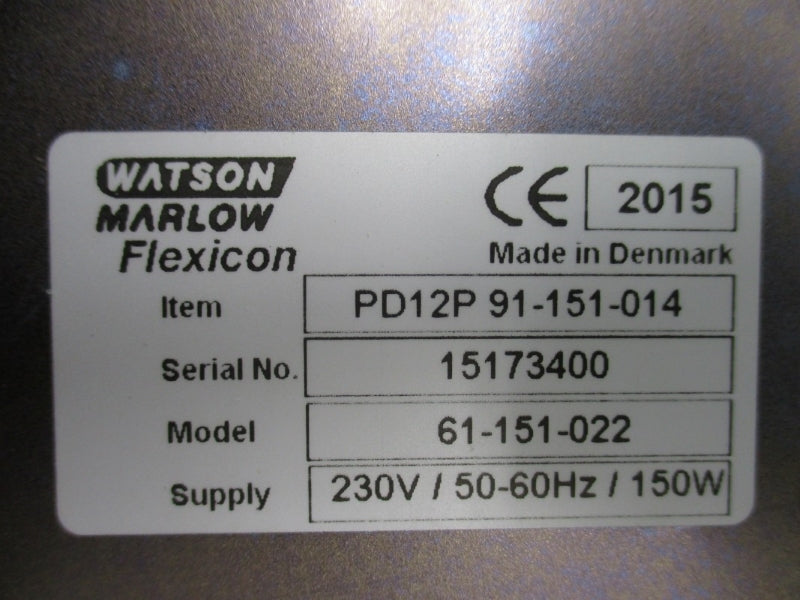 WATSON MARLOW FLEXICON PD12P 91-151-014 61-151-022 230V NSMP