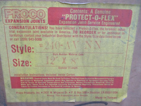 PROCO PRODUCTS 240-AV 12" X 8" NSMP