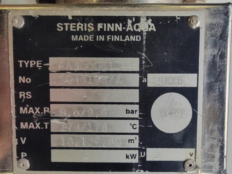 STERIS FINN-AQUA FA3000S1 18.1/8.8V NSNP