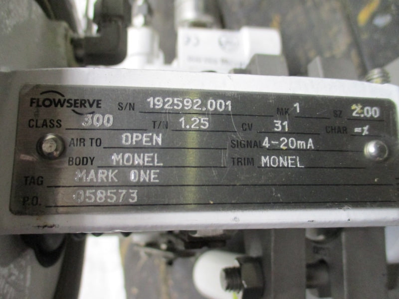 FLOWSERVE CLASS 300 BODY MONEL SIZE 2.00 150PSI NSNP