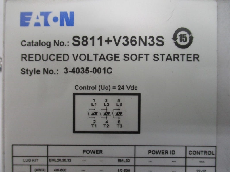 EATON S811+V36N3S 600VAC 360A NSMP