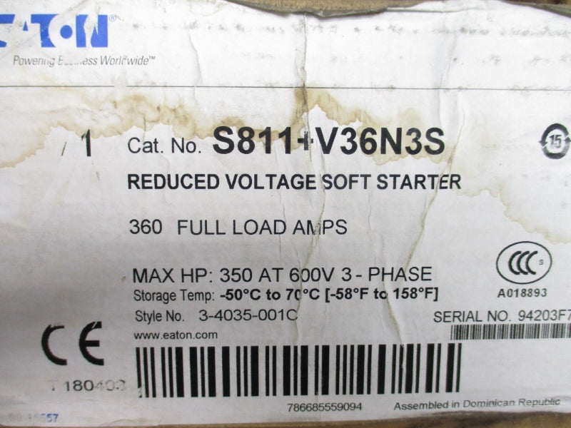 EATON S811+V36N3S 600VAC 360A NSMP