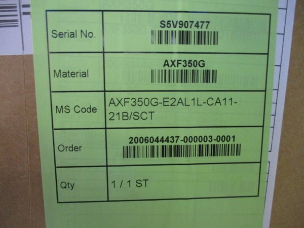 YOKOGAWA AXF350G-E2AL1L-CA11-21B/SCT 24VAC 0.2A NSMP