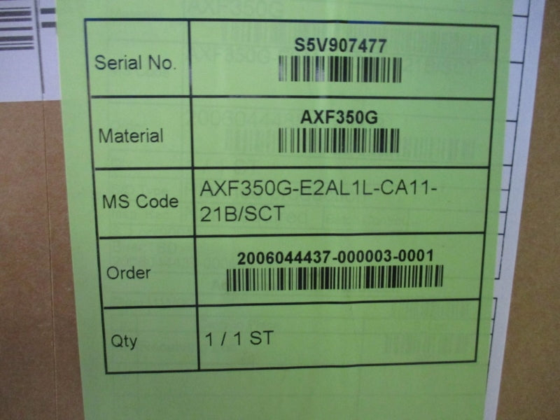 YOKOGAWA AXF350G-E2AL1L-CA11-21B/SCT 24VAC 0.2A NSMP