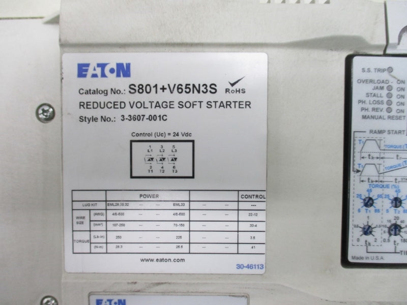 EATON S801+V65N3S 600VAC 650A NSNP