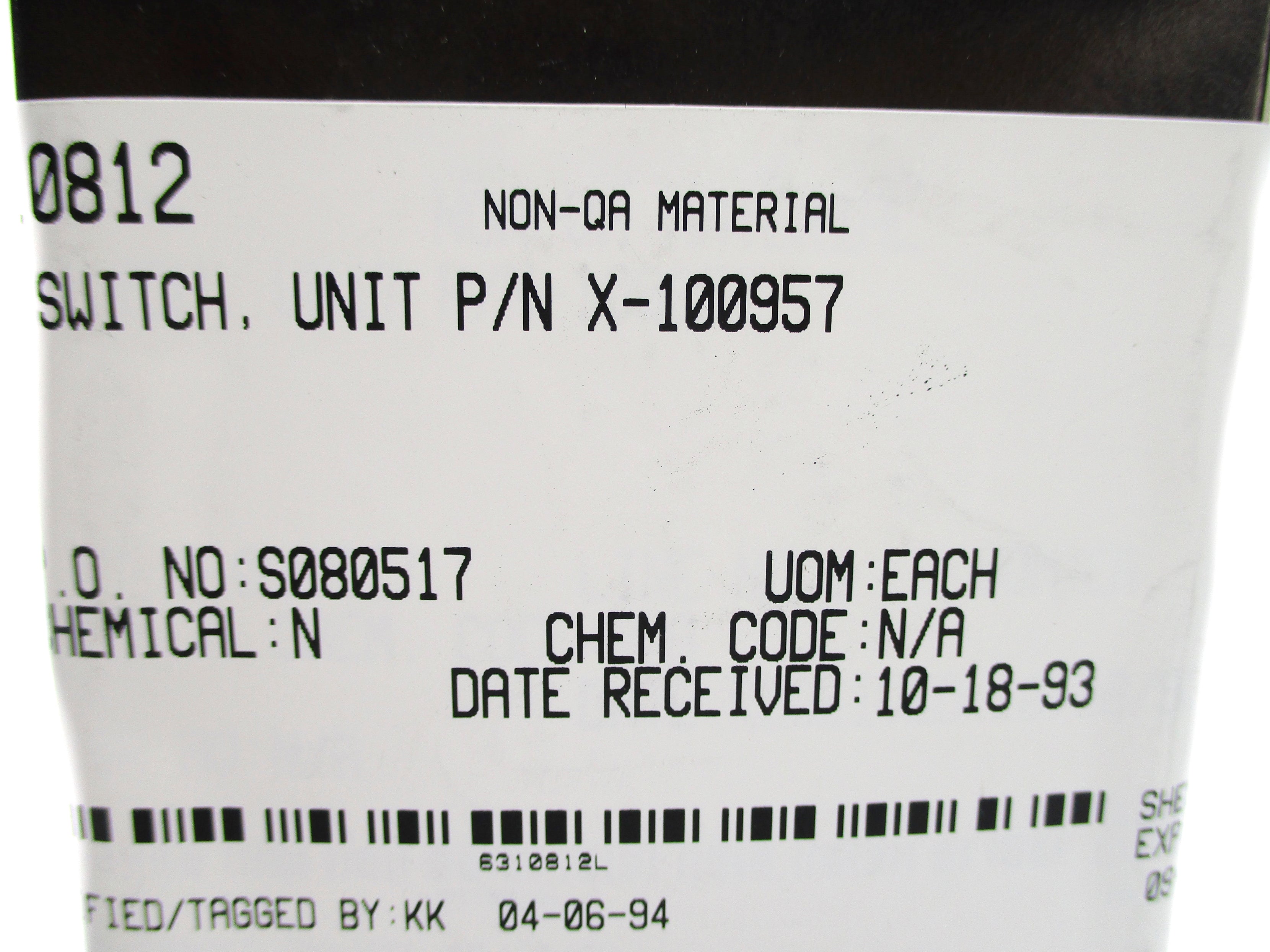 INDUSTRIAL SPARE PART X-100957 (BK/GD) NSMP