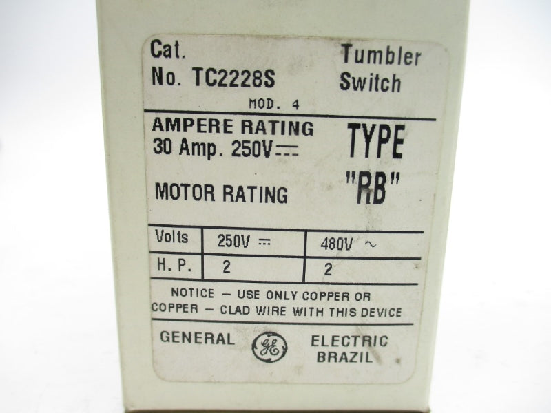 GENERAL ELECTRIC TC2228S 250V 30A NSMP
