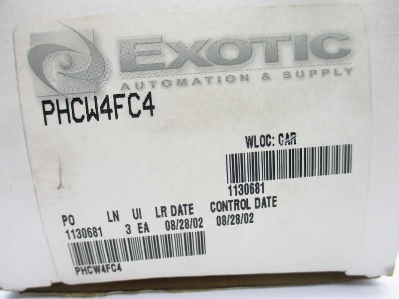 EXOTIC AUTOMATION & SUPPLY PHCW4FC4 (PKG OF 20) NSMP