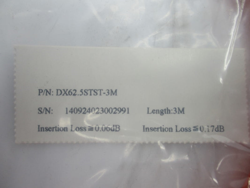 CONNECTOR CABLE DX62.5STST-3M NSMP