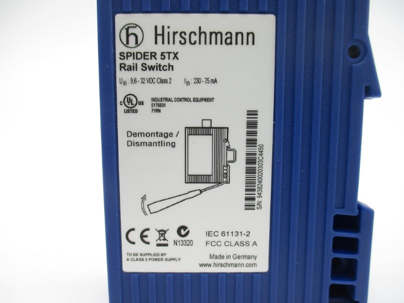 HIRSCHMANN 943824-002 9.6-32VDC NSMP