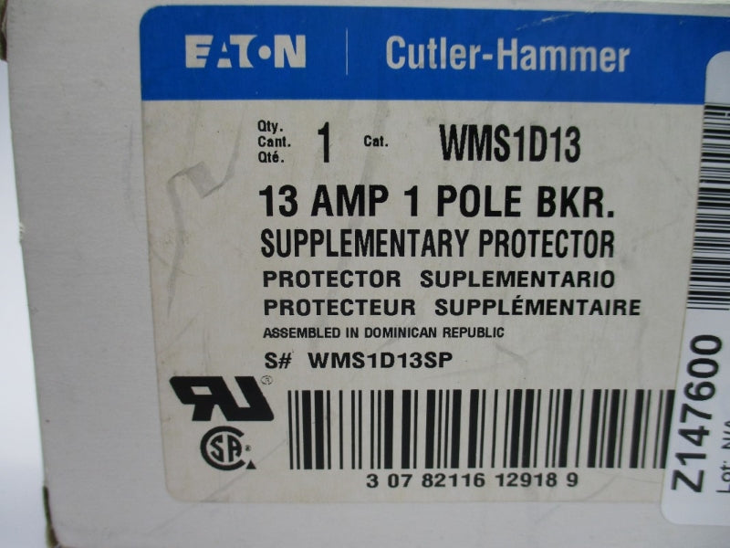 EATON WMS1D13 240V 13A NSMP