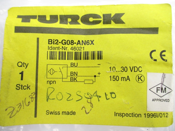 TURCK BI2-G08-AN6X 46021 10-30VDC NSMP