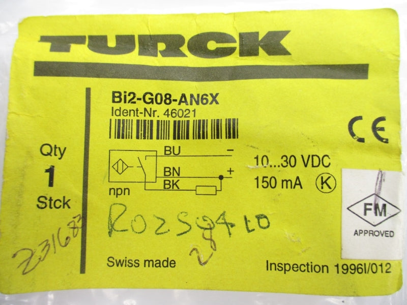 TURCK BI2-G08-AN6X 46021 10-30VDC NSMP