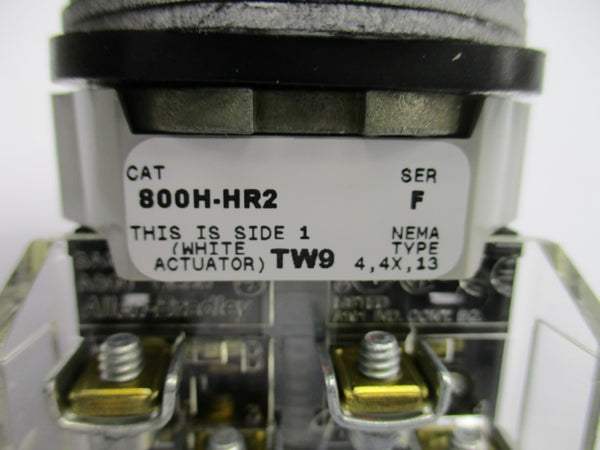 ALLEN BRADLEY 800H-HR2A SER. F (WH) NSMP