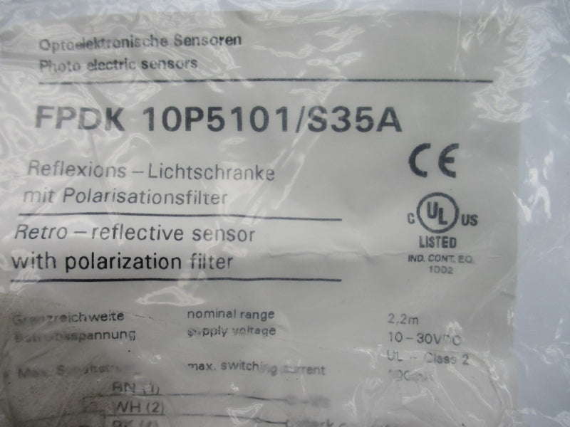BAUMER ELECTRIC FPDK10P5101/S35A 10-30VDC NSMP