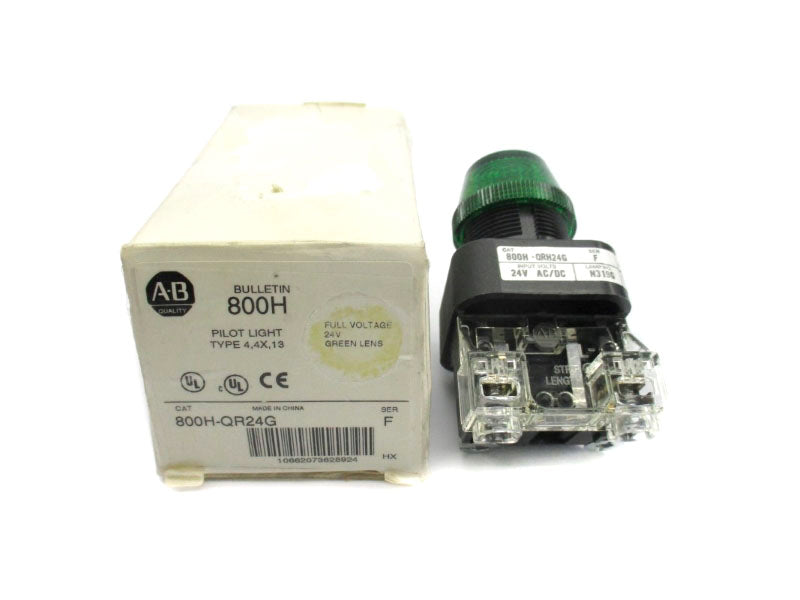 ALLEN BRADLEY 800H-QR24G SER. F 24VAC/DC (WH) NSMP