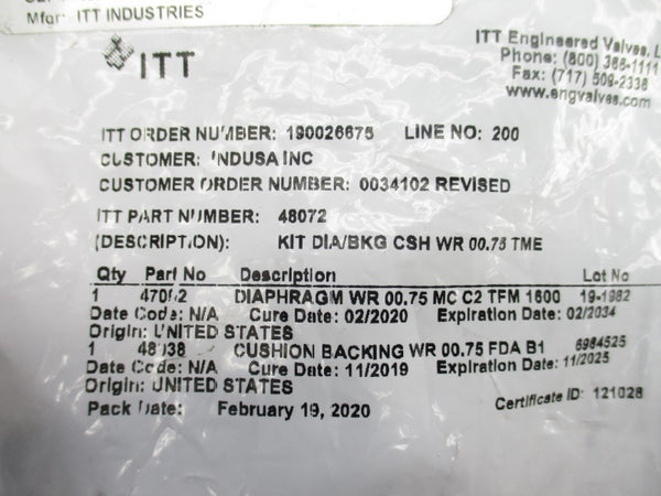 ITT 48072 NSMP