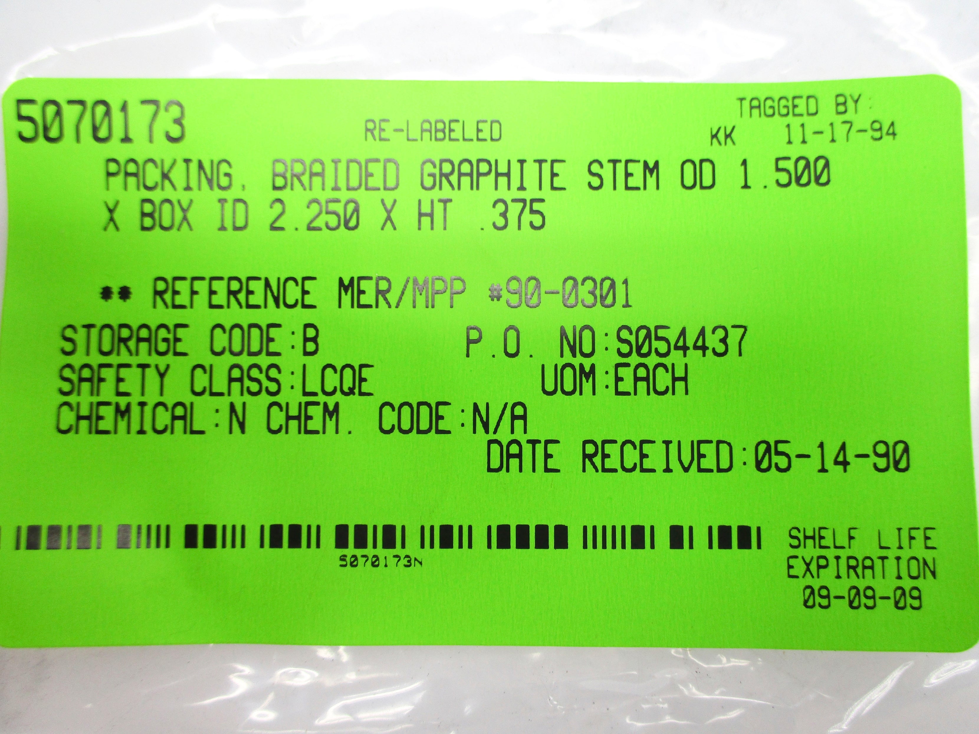 PACKING 90-0301 NSMP