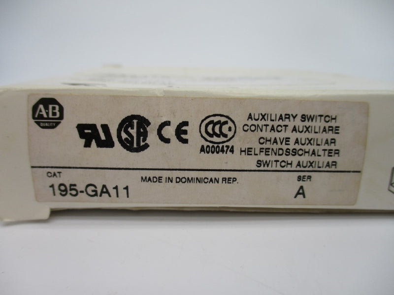 ALLEN BRADLEY 195-GA11 SER. A 600V 1.2A (WH) NSMP