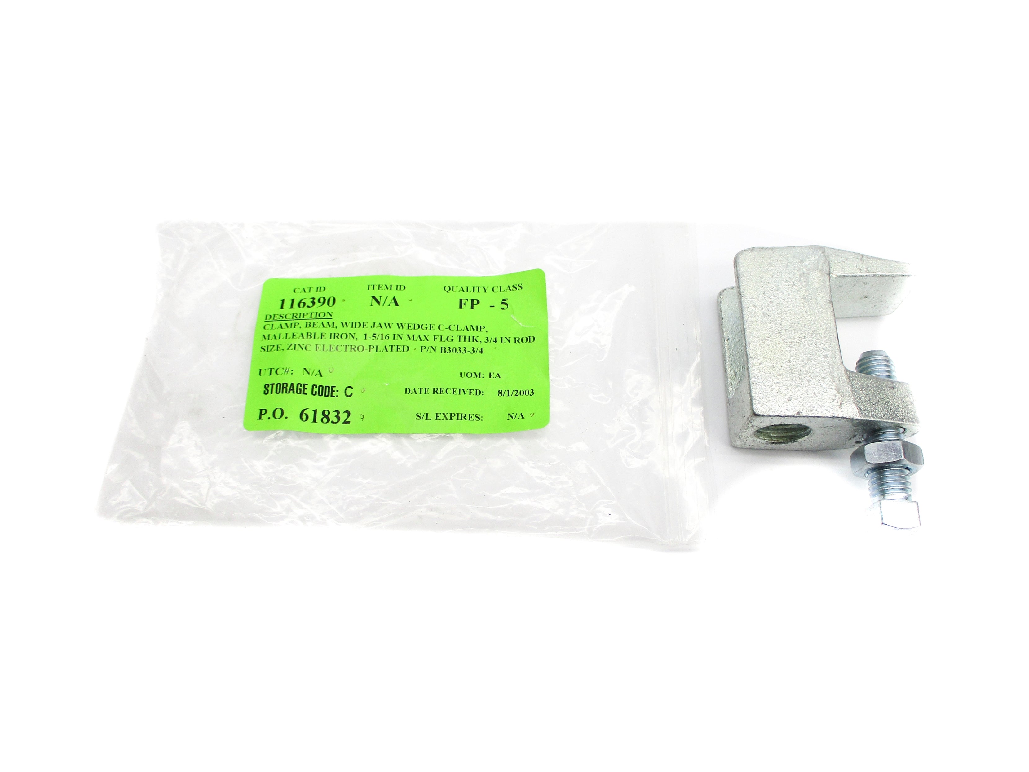 B-LINE BEAM B3033-3/4 NSNP