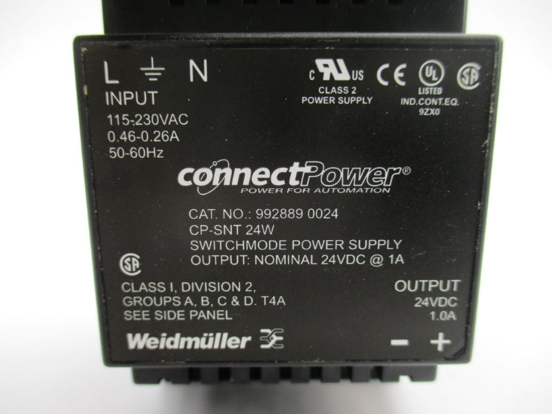 WEIDMULLER 9928890024 115-230VAC 0.46-0.26A NSMP