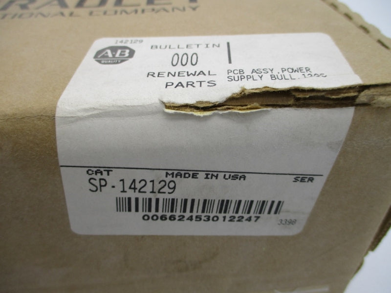 ALLEN BRADLEY SP-142129 250V 1.5A REV. 12 NSMP